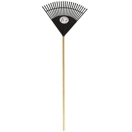 Wide Black Poly Leaf Rake, 22.5 In.